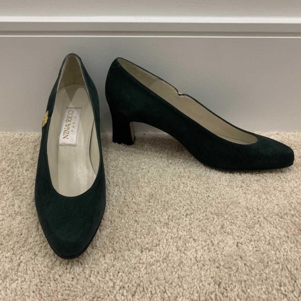 Nina Ricci dark green woman heels